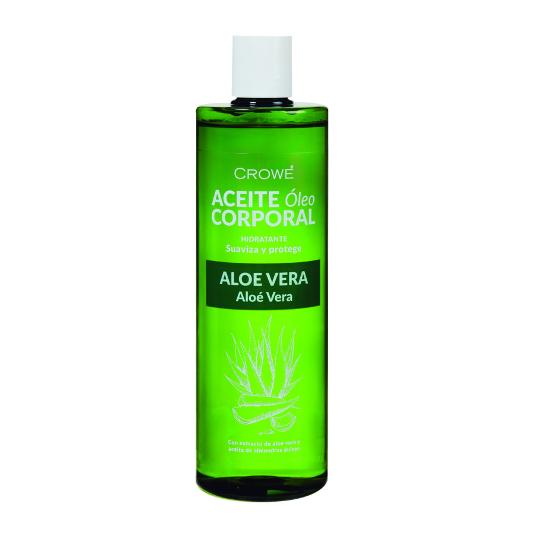 ACEITE CORPORAL ALOE VERA CROWE BOTLLA 400 ML