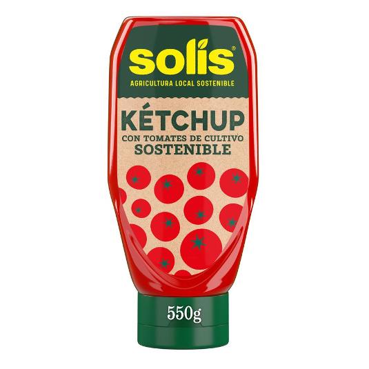 KETCHUP (BOCA ABAJO) SOLIS PET 550 GR