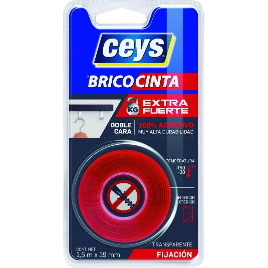 CINTA DOBLE CARA EXTRA 1,5M. CEYS BLIST 1 UD
