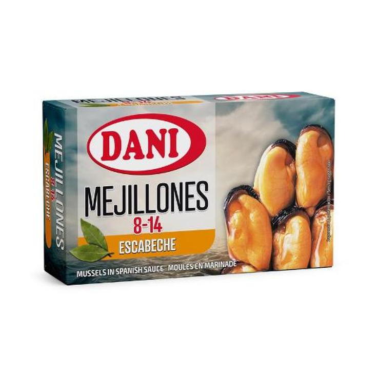 MEJILLON ESCABECHE 8/14(CHILENO DANI LATA 69 GR