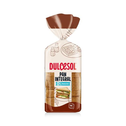 PAN DE MOLDE INTEGRAL DULCESOL PQTE 460 GR