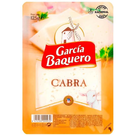 QUESO LONCHAS CABRA G.BAQUERO PACK 125 GR