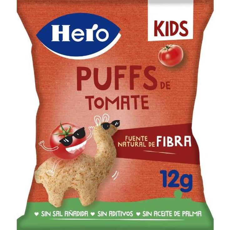 SNACK PUFFS DE TOMATE KIDS HERO BOLSA 12 GR