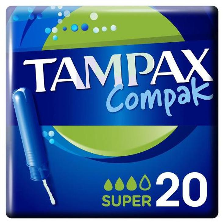 TAMPONES COMPAK SUPER TAMPAX CAJA 20 UD
