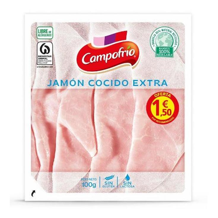 JAMON COCIDO LONCHAS CAMPOFRIO PQTE 100 GR