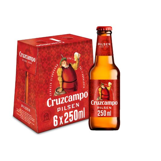 CERVEZA 6X25CL CRUZCAMPO PACK 150 CL