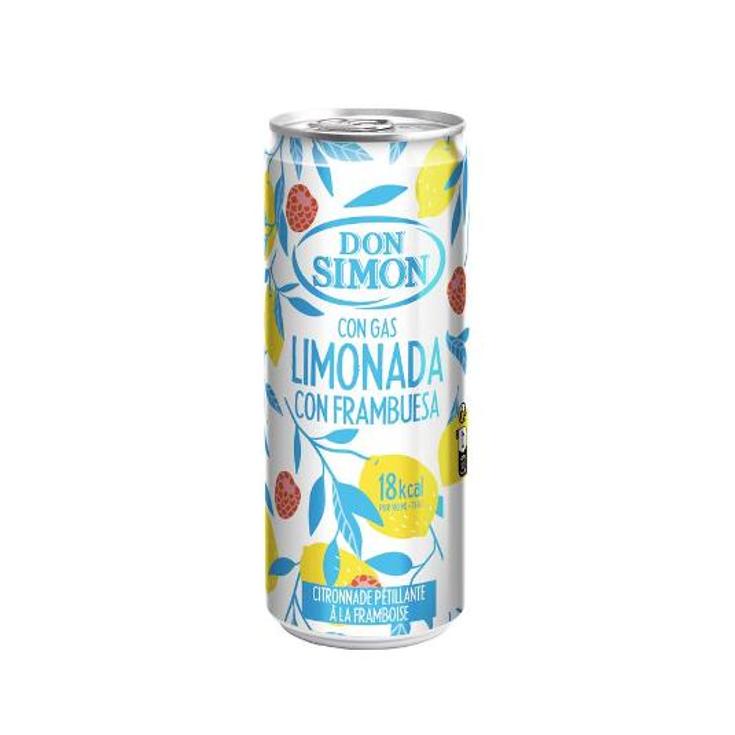 REFRESCO LIMONADA FRAMB. C/GAS DON SIMON LATA 33 CL