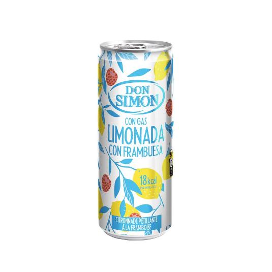 REFRESCO LIMONADA FRAMB. C/GAS DON SIMON LATA 33 CL