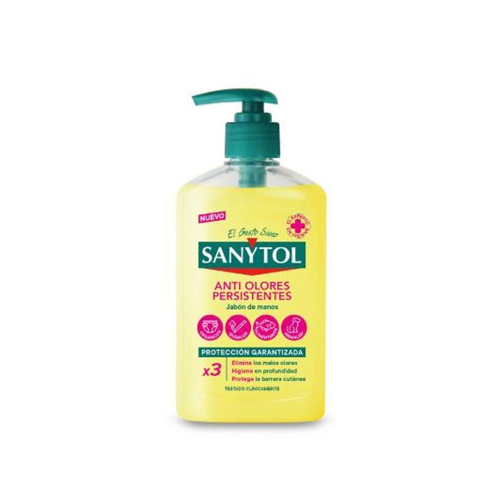 JABON DE MANOS ANTIBAC.ANTIOLOR SANYTOL DOSIF 250 ML