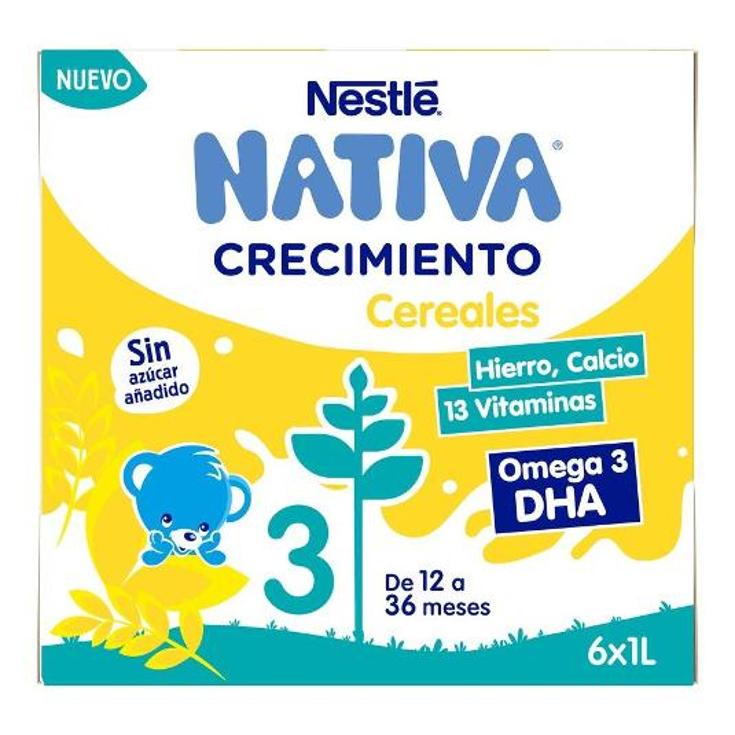 LECHE CRECIMIENTO 3 CEREALES NATIVA BRIK 1 LT