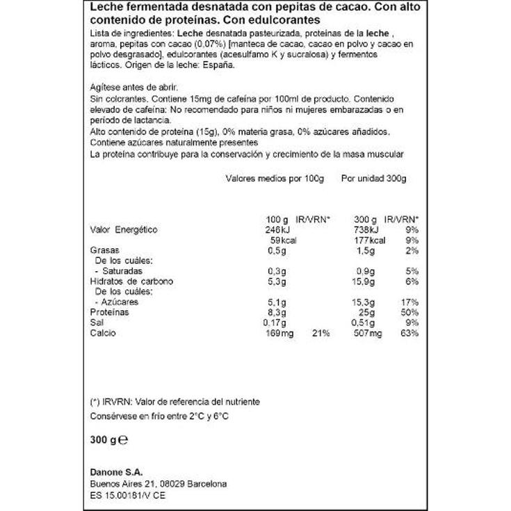 YOGUR LIQUIDO YOPRO STRACCIATEL DANONE UNIDAD 300 ML