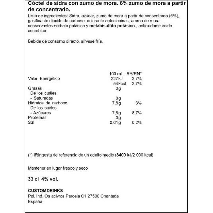 SIDRA MORA 4,5º MAELOC LATA 33 CL