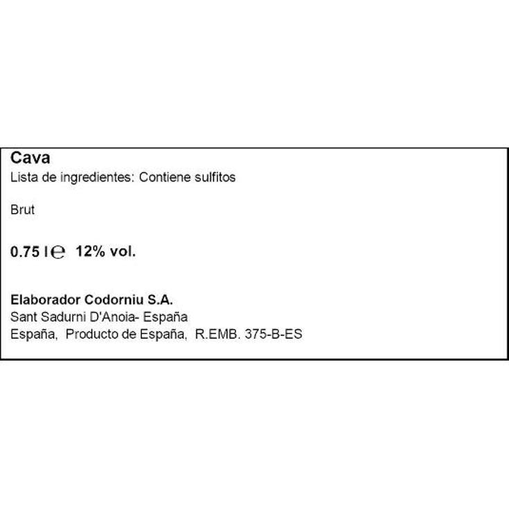 CAVA BRUT ROSE ANNA 12º CODORNIU BTLLA 75 CL
