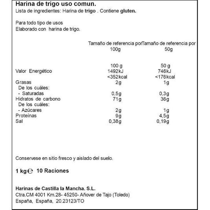 HARINA SPAR PQTE 1 KG