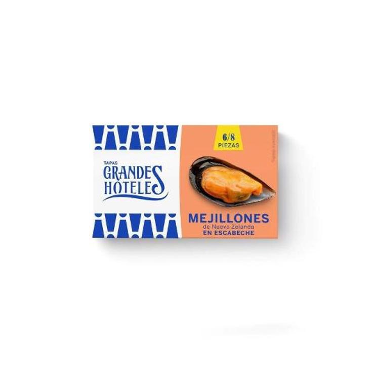 MEJILLONES ESCABECHE 6/8 GRAN.HOTELES LATA 69 GR