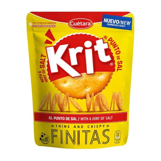 GALLETAS SALADAS FINITAS KRIT PQTE 150 GR