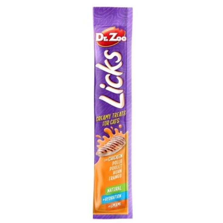 LICKS POLLO 4X15GR GATOS GR.ZOO PACK 60 GR