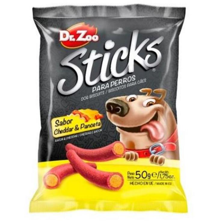 STICKS CHEDDAR Y PANCETA DR.ZOO UNIDAD 50 GR