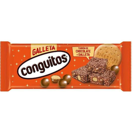 TURRON CHOCOLATE GALLETA CONGUITOS PTLLA 250 GR