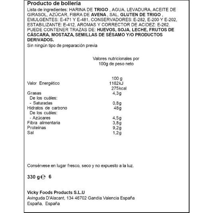 PAN PERRITOS X6 SPAR BOLSA 330 GR