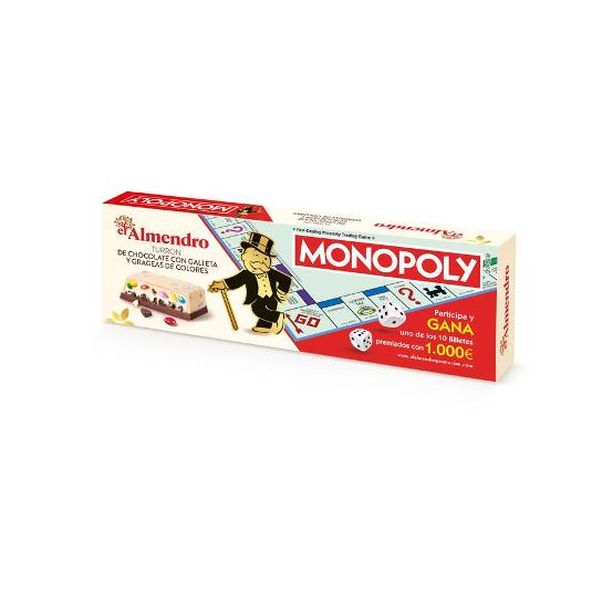 TURRON CHOCOLATE MONOPOLY EL ALMENDRO PTLLA 150 GR