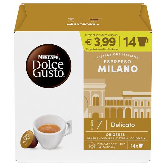 CAPSULAS CAFE ESPRESSO MILANO DOLCE GUSTO CAJA 14 UD