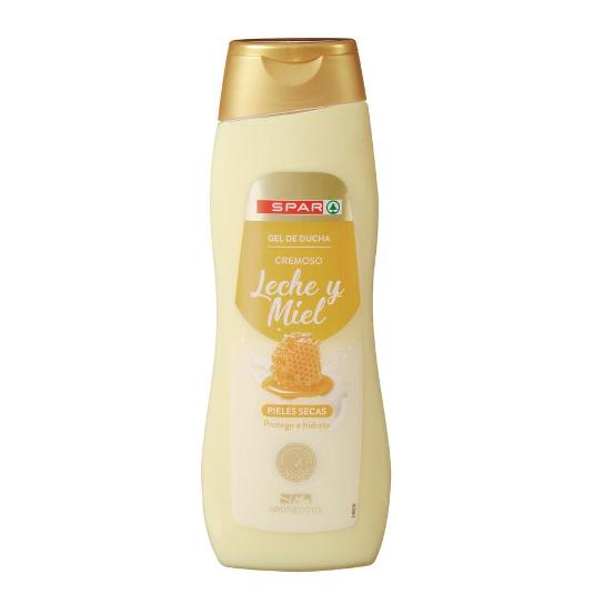 GEL BAÑO LECHE Y MIEL SPAR BTLLA 750 ML