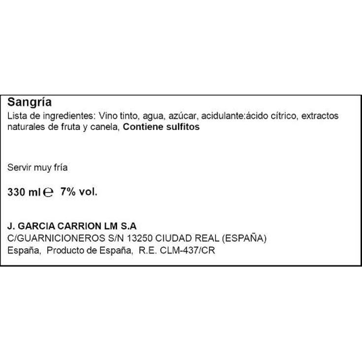 SANGRIA 7º DON SIMON LATA 33 CL