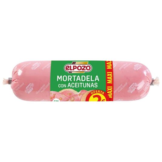 MORTADELA CON ACEITUNAS MAXI ELPOZO UNIDAD 500 GR