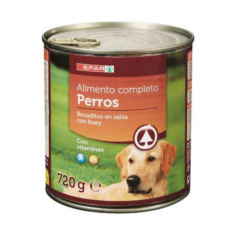 COMIDA PERROS BOCA BUEY F.A SPAR BOTE 720 GR