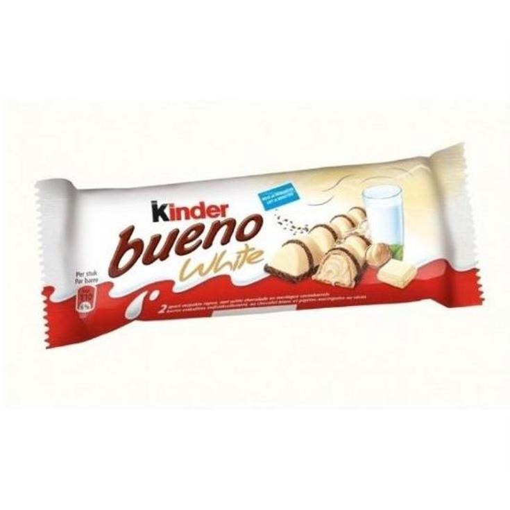 SNACK KINDER BUENO WHITE T/2 KINDER UNIDAD 43 GR