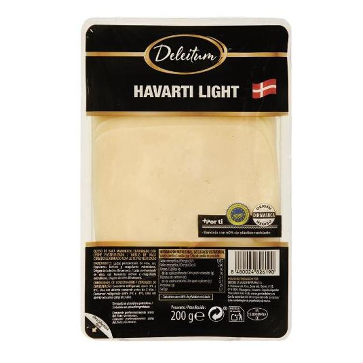 QUESO LONCHAS HAVARTI LIGHT IGP DELEITUM BLIST 200 GR