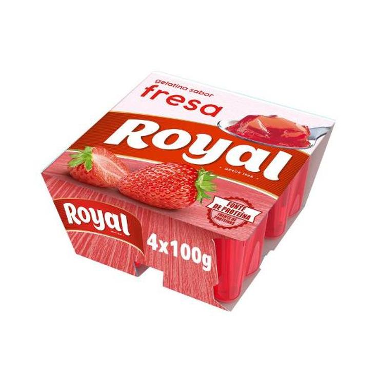 GELATINA REFRIGERADA FRESA 0% ROYAL PQTE 360 GR