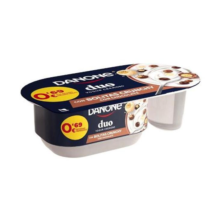 YOGUR BICOMPARTIDO CHOCO BALLS DANONE UNIDAD 100 GR