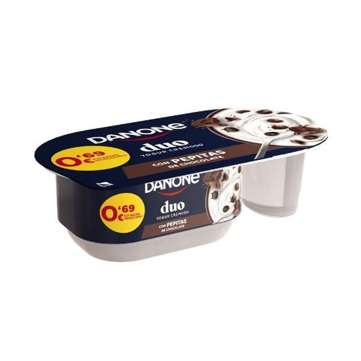 YOGUR BICOMPARTIDO CHOCO LECHE DANONE UNIDAD 104 GR