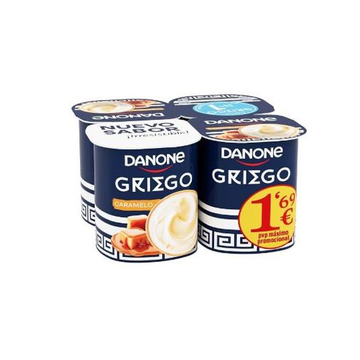 YOGUR GRIEGO CARAMELO X4 DANONE PACK 440 GR