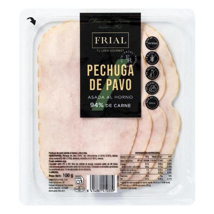 PECHUGA PAVO ASADA FRIAL PQTE 100 GR