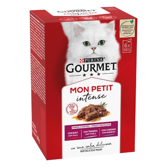 COMIDA GATOS MON PETIT GOURMET PURINA PACK 300 GR