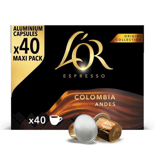 CAFE CAPSULAS (NESP.) COLOMBIA LÓR CAJA 40 UD