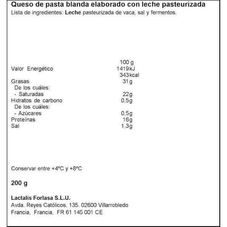 CREMA QUESO OVALE PRESIDENT UNIDAD 200 GR