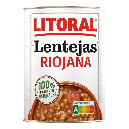 LENTEJAS RIOJANA CHORIZO LITORAL BOTE 425 GR