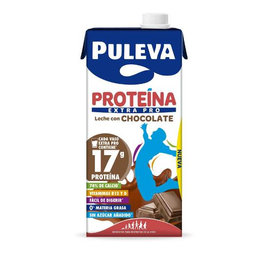 LECHE DESNATADA CHOCOL.PROTEINA PULEVA BRIK 1 LT