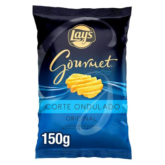 PATATAS FRITA CORTE ONDULADO GOURMET LAYS BOLSA 150 GR