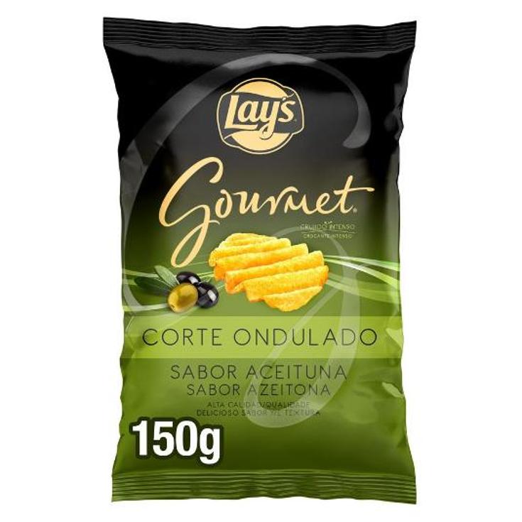 PATATA FRITA C.ONDULADO OLIVA GOURMET LAYS BOLSA 150 GR