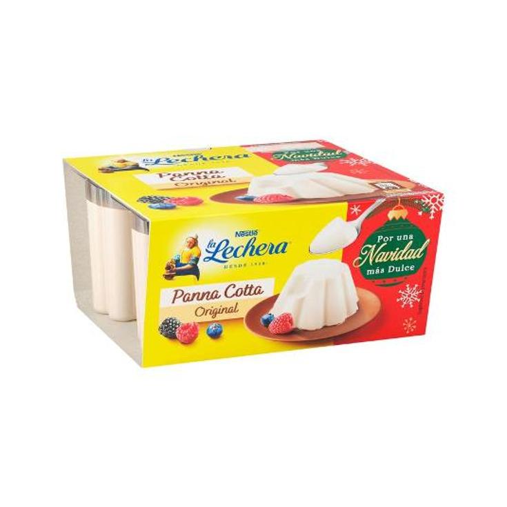 PANNA COTTA ORIGINAL X4 LA LECHERA PACK 400 GR