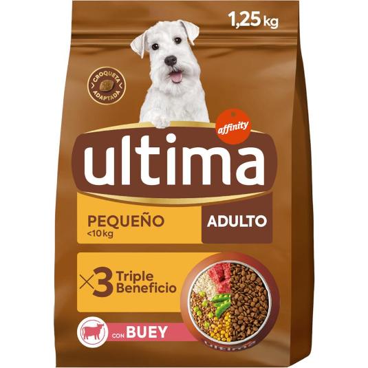 COMIDA PERRO MINI ADULT BEEF ULTIMA BOLSA 1250 GR