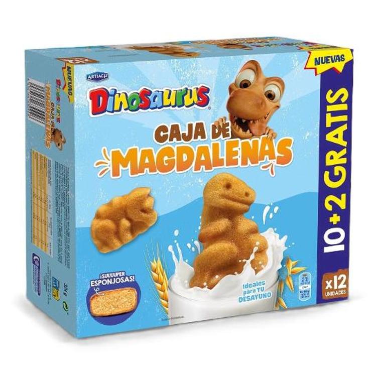 MAGDALENAS (PACK 12 UD) DINOSAURUS CAJA 322 GR