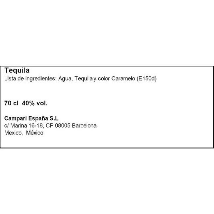 TEQUILA REPOSADO 40º 100% AGAVE ESPOLON BTLLA 70 CL