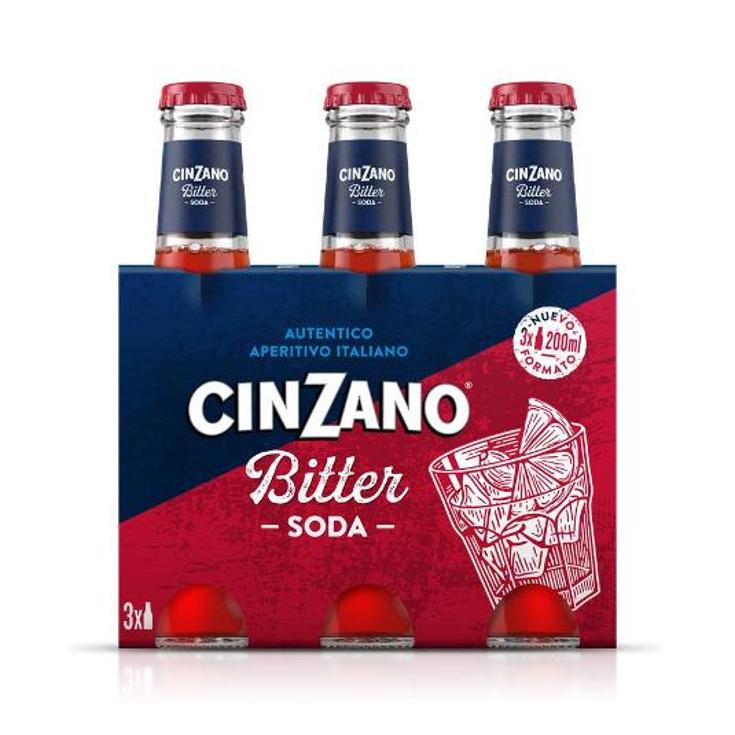 APERITIVO BITTER SODA 8,5º3X200 CINZANO PACK 600 ML