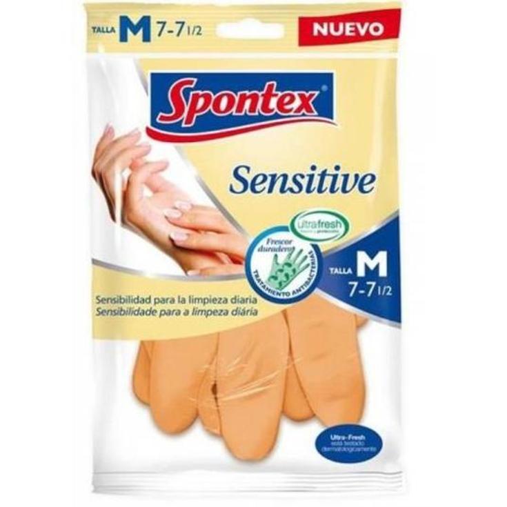 GUANTES SENSITIVE T/7 SPONTEX BOLSA 1 UD
